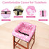 COOLBEBE 3-Point Baby High Chair Cover with Harness, Waterproof & Machine Washable Portable Seat Cover, Fits Wooden
