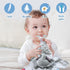 2-Pack Elephant Loveys for Babies, Soft Security Tag Blankets for Boys and Girls, Christmas Baby Gifts