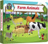 Click N' Play Jumbo Farm Animal Playset, Assorted 7-Piece Realistically Designed Plastic Figurines