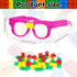 12 Pcs Building Bricks Glasses Building Blocks Games for Kids Birthday Party Favors Supplies, Boys Girls Carnival Party Games