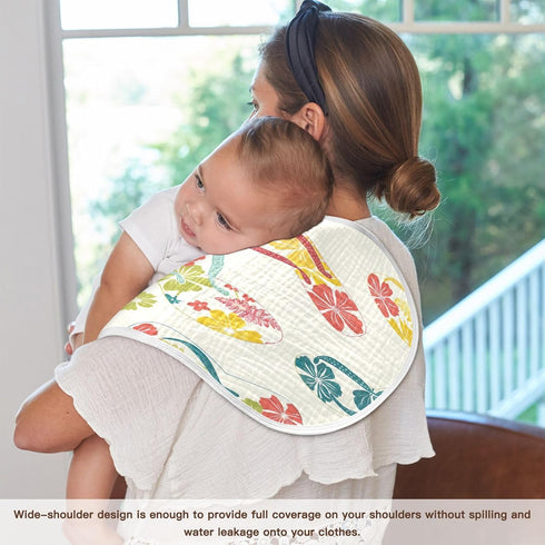 YETTASBIN Flip Flops Muslin Baby Burp Cloth, Super Soft Absorbent Cotton Burp Rag Baby Bibs Feeding Cloth for Newborn