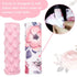 Car Seat Strap Cover for Babies, Soft Car Seat Belt Covers, Mink Car Seat Strap Shoulder Pads Girls, Pink Floral
