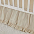 100% Brandream Boho Bohemian Girl Baby Nursery Crib Bed Skirt Dust Ruffle - Neutral Solid Color Beige Farmhouse Chic