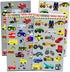 Crenstone Pack 160 Cars and Trucks Stickers Party Supplies Toddler - Over Stickers for Toddler Boys and Girls (Cars