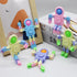 DUOBAOJIA 8 Pack Pop Fidget Spinner, Deformable Fidget Spinners for Kids, Wacky Tracks Fidget Toys, DIY Chain Robot