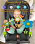 BATOHO Baby Stroller Arch Mobile, Adjustable Musical Cirb Mobile Toys with Universal Clamps, Versatile Activity Toy Bar