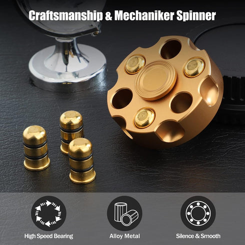 5 6 7 8 9 10+11 12 Metal Fidget Spinner Toy, Cool Alloy Hand Finger Spinner Cube Toy, Stress Relief Sensory Spinning