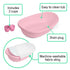 4-in-1 2 0M+ Ingenuity Room to Soak Baby Bath Tub in Pink, Newborn to Toddler, Adjustable Full Coverage Sling