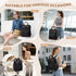 Backpack,Multi mom,16 Inch,Black Diaper Bag Function Water Resistant Diaper Bag With Hook,Casual Hanging diaper bag