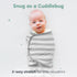 (3-Pack) 100% 0-3 CuddleBug Swaddles for Newborns - Cotton Velcro Baby Swaddles Months, Machine Washable Newborn Sleep
