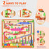 Counting 2-4,Toddler zhiwuzhu Magnetic Color and Number Maze for Montessori Toys,Wooden Matching Learning Board