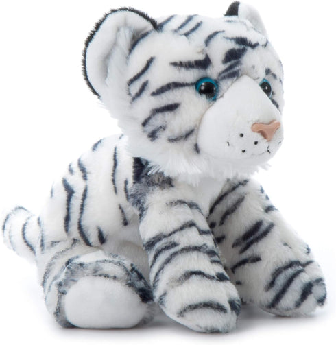The Petting Zoo 8 Inch White Tiger Stuffed Animal, Gifts for Kids, Wild Onez Zoo Animals