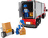 General Jim's Mighty Red Hauler - Double Van Container Semi-Truck Building Blocks Set, 345 Pieces
