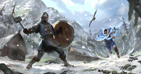 APE Games: Ivion: The Ram & The Raven - Fantasy Fighting Deck-Building Board Game, Ages 13+, 2 Players