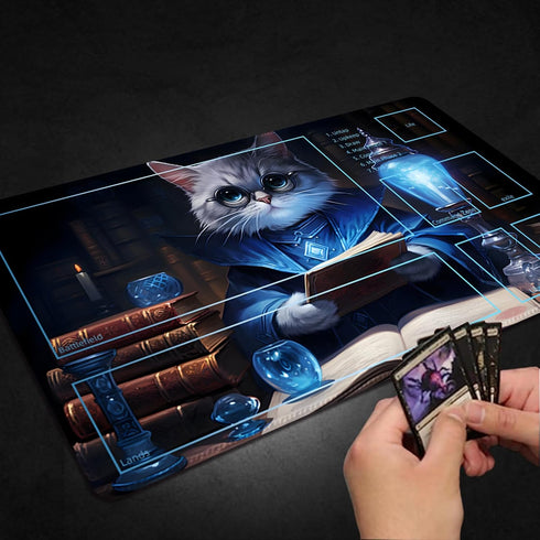Playmat for MTG - Game Mat 24 x 14 inches with Free Storage Bags, TCG and Board Game Mat for Cards