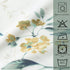 Leeva Windows Valances for Bathroom, Birds Garden Print Pattern, Thermal Insulated Short Curtains for Bedroom Kitchen,