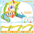 2 1 Tummy 0-6 12-18 Baby Gym Play Mat with Walker, IN Kick and Play Piano Activity Center with Light & Music, Time Mat