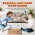 Baseball Dice Board Game for Kids Adults Gift Wooden Fun Baseball Board Game with dice for Game Nights, Parties,Holiday