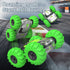 LM-15 4WD 2.4GHz, 360 Remote Control Car, RC Stunt Car with Inflatable Tires, Double-Sided Pattern and LED Flash