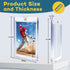 64ct 35pt ZENOWICK Magnetic Card Holders, One Touch Card Holder, U-V Protection Hard Plastic Case for Trading Cards