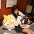 Plush Husky 12 Inch Stuffed Animal - Cuddly Dog Hugging Pillow for Kids and Lovers