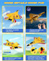 F22 2 2.4GHz ANTSIR Raptor RC Airplane, Durable Foam Remote Control Jet with Gyro & LED Lights, Rechargeable Batteries
