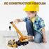 2.4G 6 2 3-8 Remote Control Crane Truck Toy for Boys - Large RC Crane Truck with Light & Sound, Channel Construction
