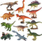 RUSON 12 Pcs Mini Dinosaur Animals Figures Toys, Realistic Dinosaur Playset Figurines, Cake Topper Toy Set