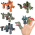 Dinosaur Toys Figure Set - Rubber Dinosaur Finger Puppets with Heads, Paws, and Feet, Bath Toys for Kids, 20pcs Finger