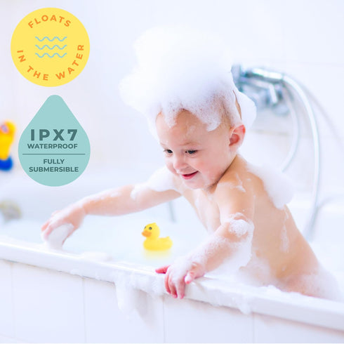 Duck Baby Bath Thermometer & Clock - Fahrenheit & Celsius Baby Bath Essentials - Soft Material Baby Products