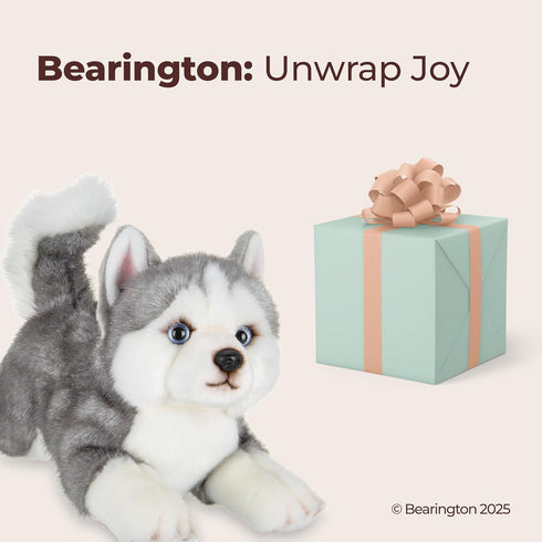 13-Inch 3-14 Bearington Explore Baby Dog Plush, Huggable Stuffed Animal Puppy, Adorable and Cuddly Husky Manouk Dog