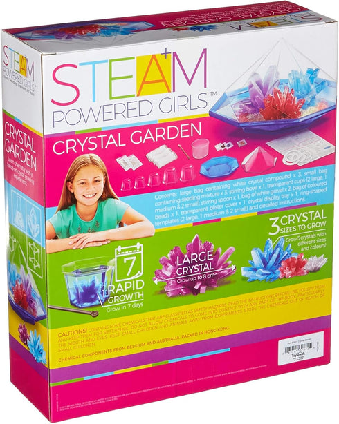 4M Toysmith STEAM Powered Girls Crystal Garden Chemistry DIY Toy for Ages 10+