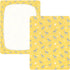 miaozhen 1 Pack 52x28 Cotton Crib Sheets for Baby Boys Girls Comfy Breathable Style Zebras Sun Pastel Yellow Toddler