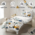Set 4-Piece Set Toddler Bedding for Boys - Truck Bedding Comforter for Kids, Soft Comfort Construction Vehicle Bedding