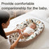 Bubbyhuts 100% Tummy Infant Support Cushion-Breathable and Soft Organic Cotton, Portable Time Mat with Removable