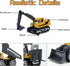 6 Pieces Toy Construction Vehicles, Diecast Trucks for Boys Age 4-7, Forklift Excavator Dump Tractor