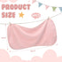 Hahafelt 6 Pack 20 10 Inch Pink Baby Burp Cloths for Boys and Girls Coral Fleece x Super Soft Burp Cloths with Organza