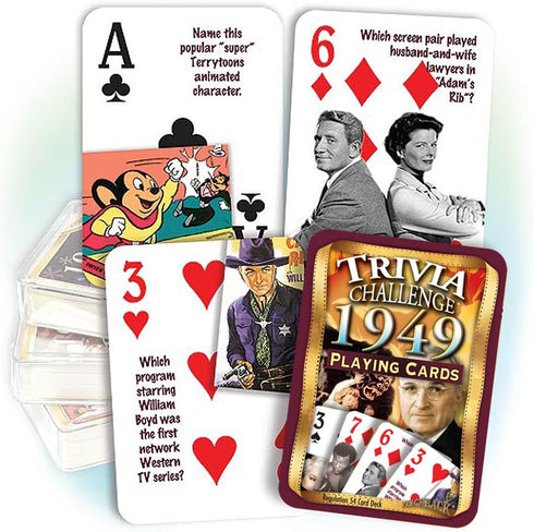 1949 Trivia Playing Cards: Birthday