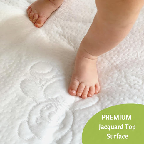 52 28 Vesta Baby Crib Mattress Protector - x Noiseless Waterproof Pad Cover - Absorbent Soft Jacquard Bamboo Rayon