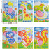 CCINEE 6 PCS Mosaic Sticker Art Puzzle DIY Handmade Painting for Kids Educational Toys