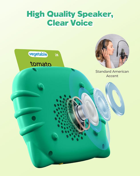 1 2 3 4 224 Talking Flash Cards for Toddlers Year Olds, Montessori Language Learning with Words, Pocket Speech Therapy