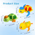 Swimming 3 Pack Cuterabit Baby Bath Toys, Floating Wind Up Turtle and Duck, Bathtub Toys, Pool Toys, Water Toys