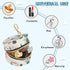 YETTASBIN Christmas Village Portable Pacifier Holder Case with Metal Hook Buckle & Zipper for Diaper Bag and Stroller