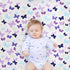Set 3 Sets Sets Wowelife Butterfly Crib Bedding for Girls Piece Baby Girl Bedding Purple Nursery Crib Newborn, Infant