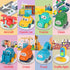 ALASOU 8 PCS Baby Cranes Car Toys with Playmat/Storage Bag|1st Birthday Gifts for Toddler Toys Age 1-2|Baby Toys for 1 2 Year Old Boy|1 2 Year Old Boy Birthday Gift for Infant Toddlers