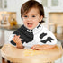 WELLDAY Set 1, 22 11 Inch Muslin Baby Burp Cloths of Soft Absorbent Animal Cow Print Muslin Washcloths, Bibs, Face
