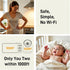 NEWQ 1080P 2 HD Baby Monitor: No WiFi Display Clear Night Vision with Video Recording Feature, Temperature Sensor