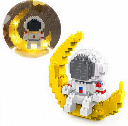 Finger Rock Astronaut Mini Building Sets for Adults, 388 PCS Micro Blocks Building Kit, Cool Gifts for Teen Boys Girls