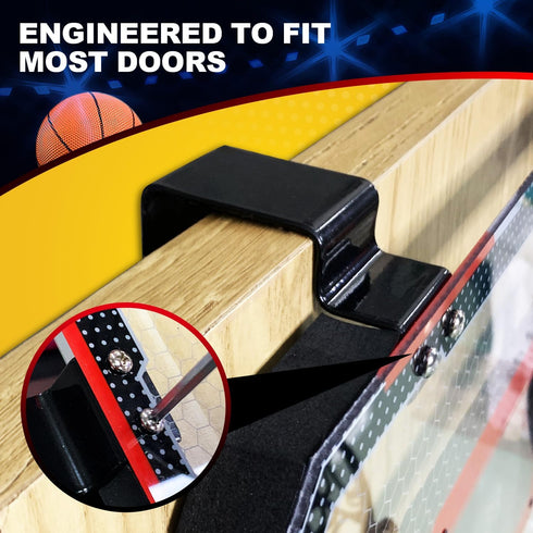 TOY Life Basketball Hoop Indoor, Over The Door Basketball Hoop for Kids with 4 Balls