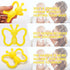 Baby Teething Toys, Butterfly Design Teether Pain Relief Toy for Newborn Babies, Freezer Safe Neutral Shower Gift, Soft